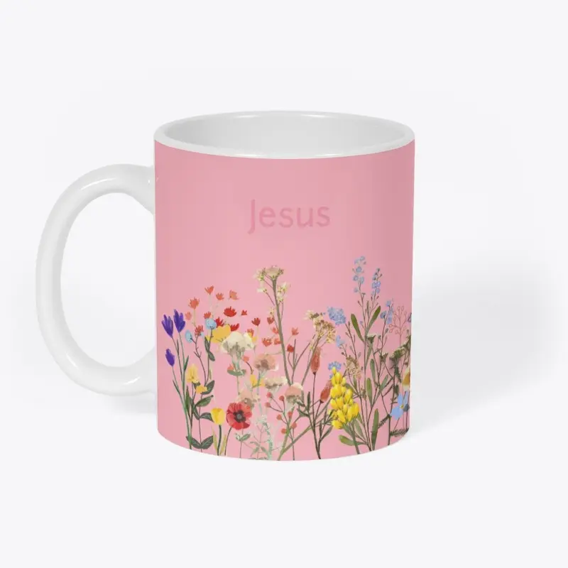 Happy Jesus coffee mug